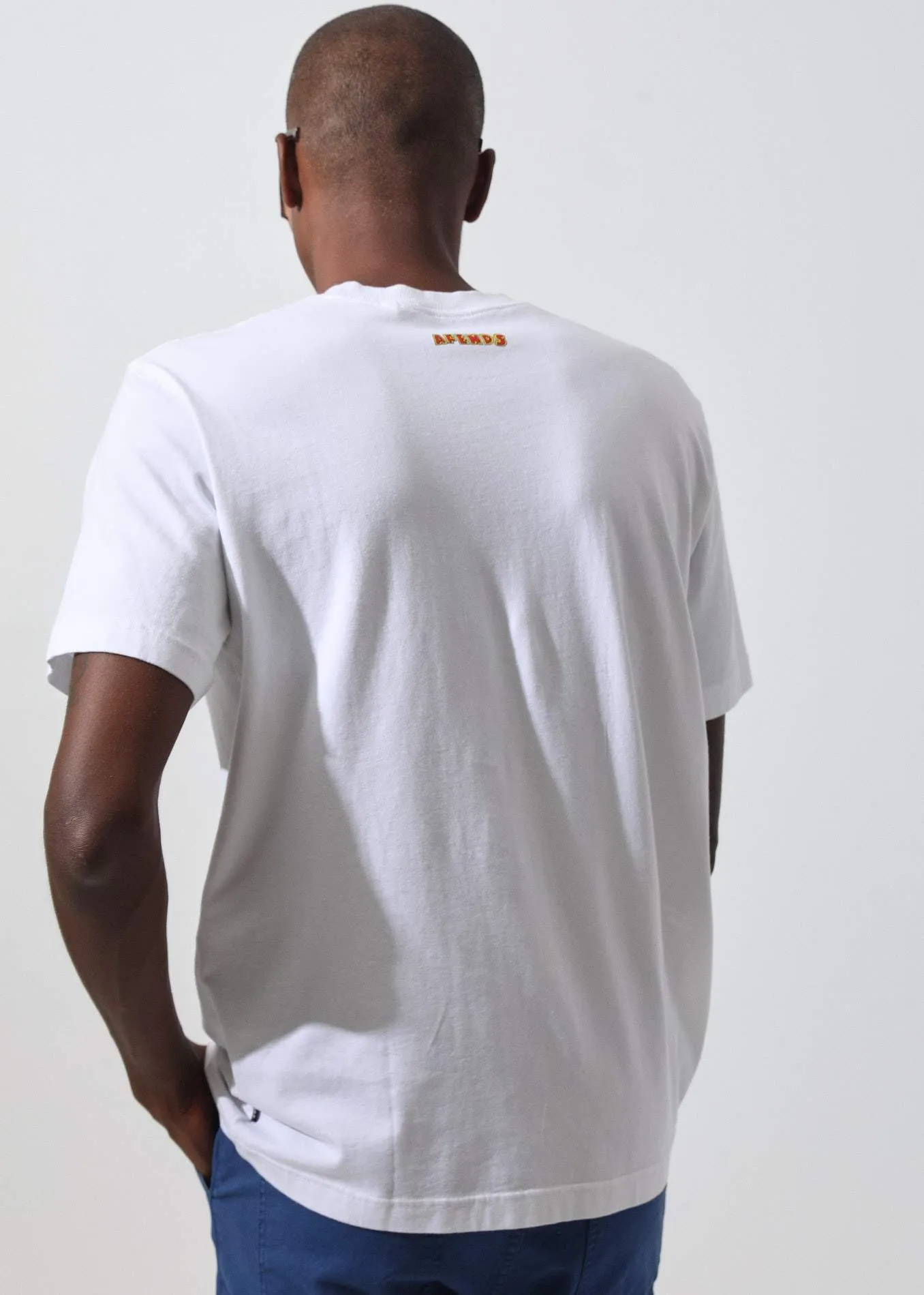 Afends Mens Surf Related - Retro Fit Tee - White