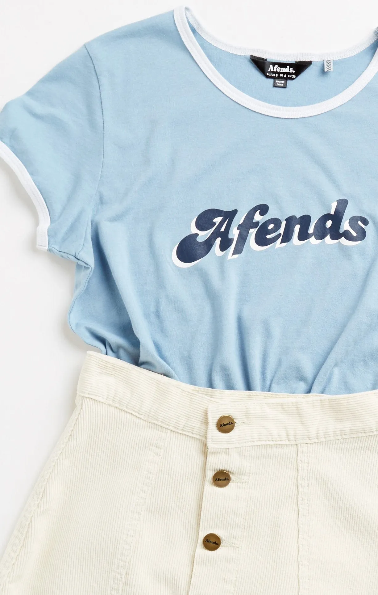 Afends Womens Chime - Standard Fit Ringer Tee