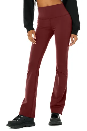 Airbrush High-Waist Bootcut Legging - Cranberry