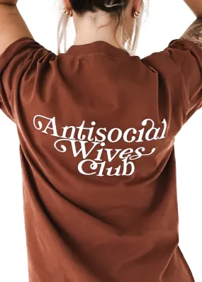 ANTISOCIAL WIVES CLUB SIDE SLIT TEE