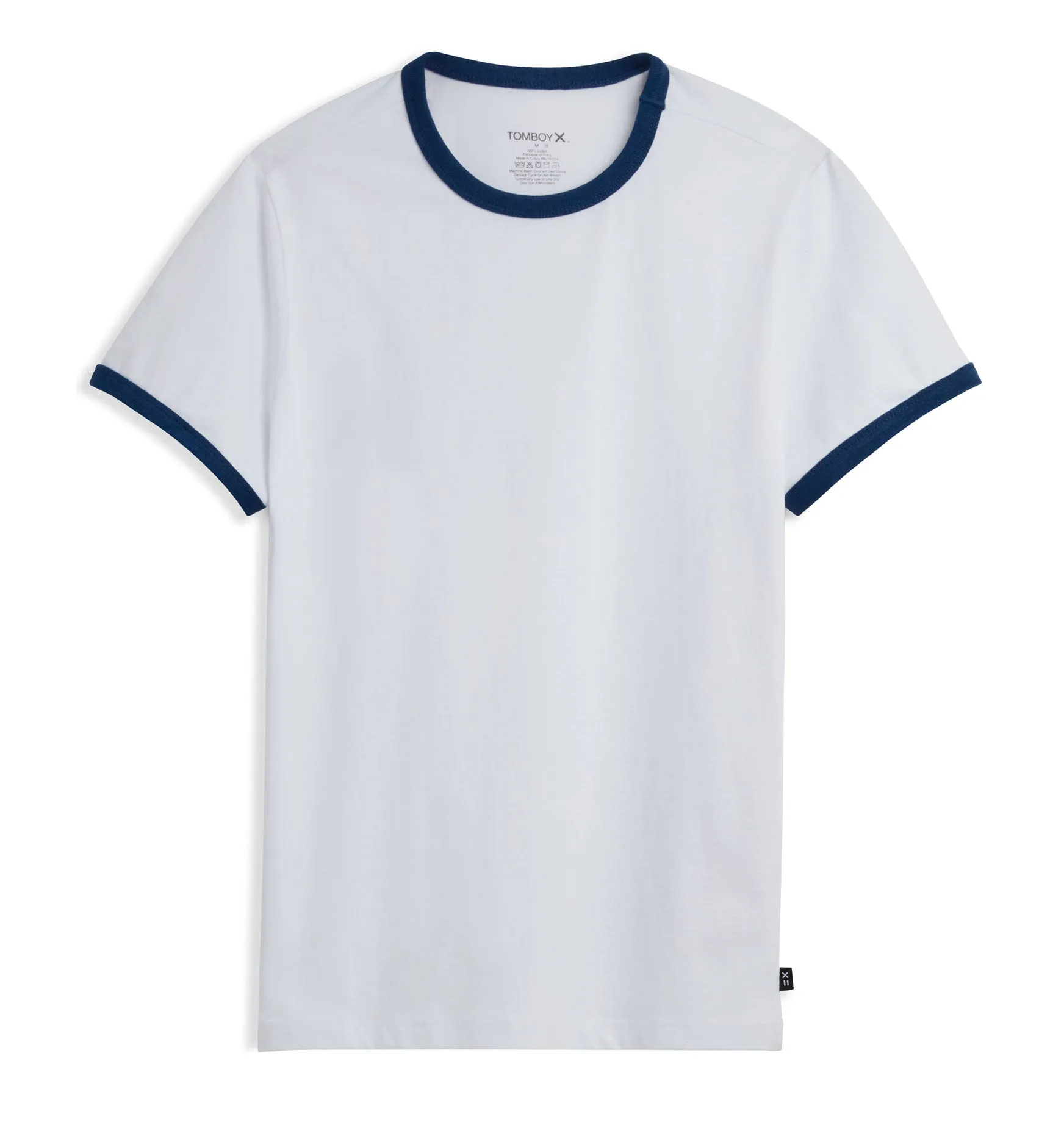 Cotton Ringer Tee - White