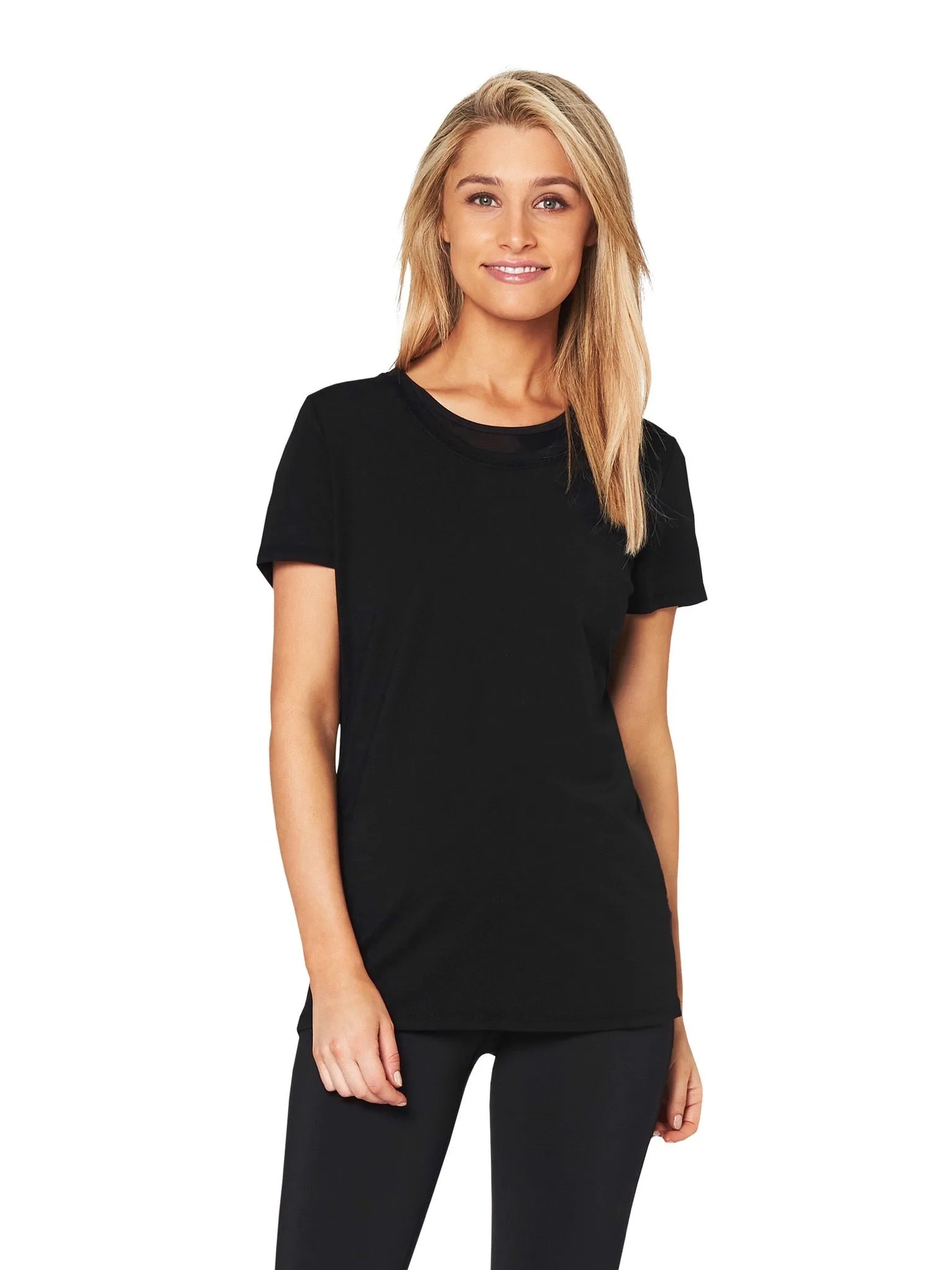 EMILY BASIC TEE  - BLACK