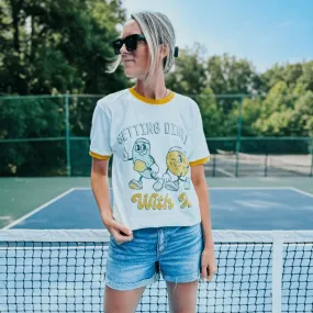 Getting Dinky Ringer Tee