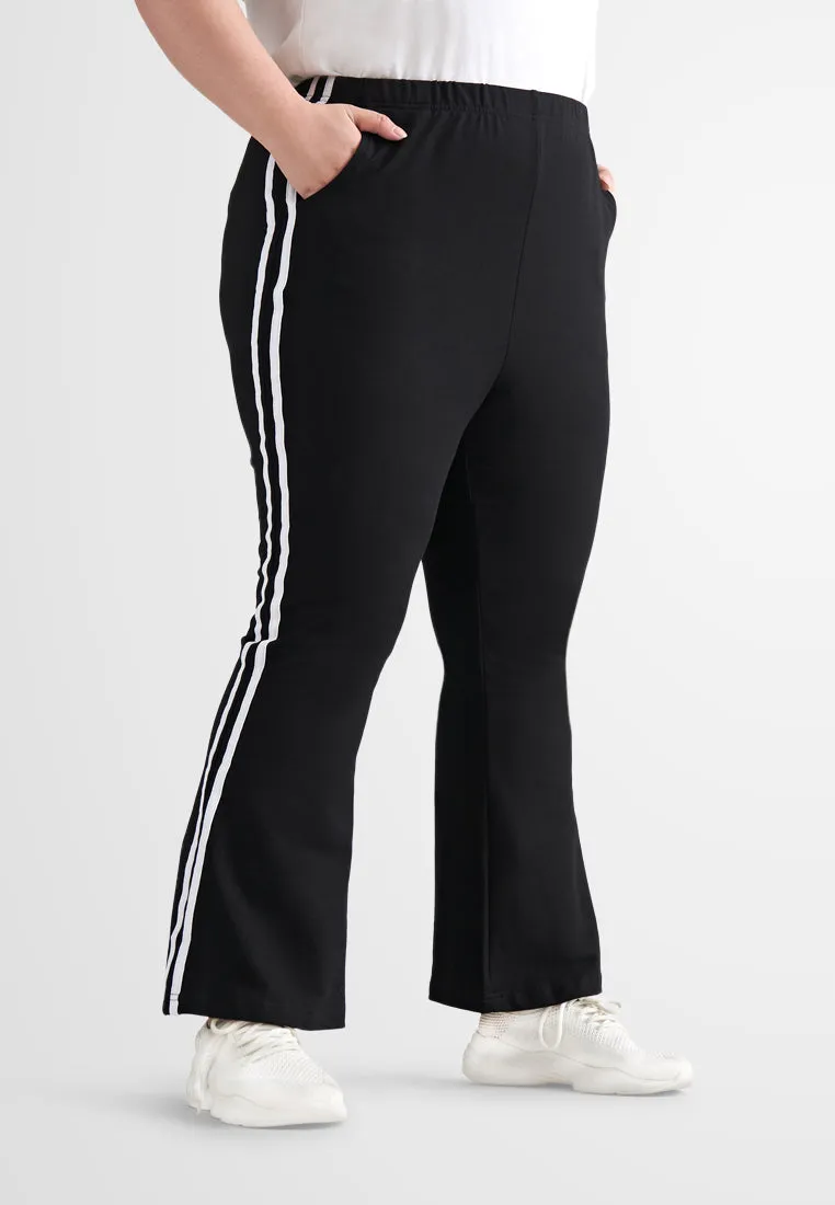 Gwen Athleisure Side Stripe Bootcut Pants