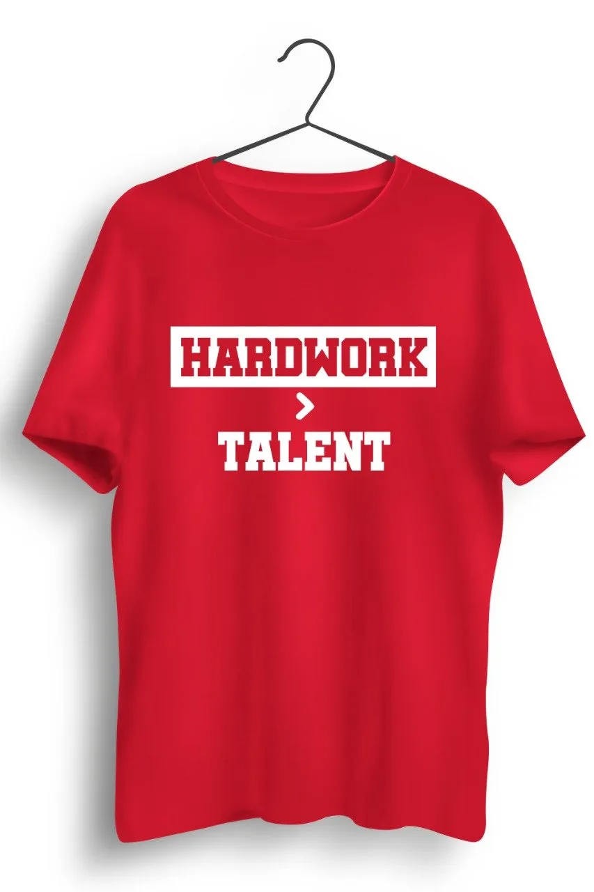 Hardwork Red Tshirt