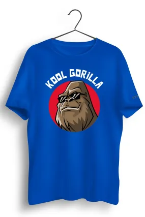 Kool Gorilla Graphic Printed Blue Tshirt