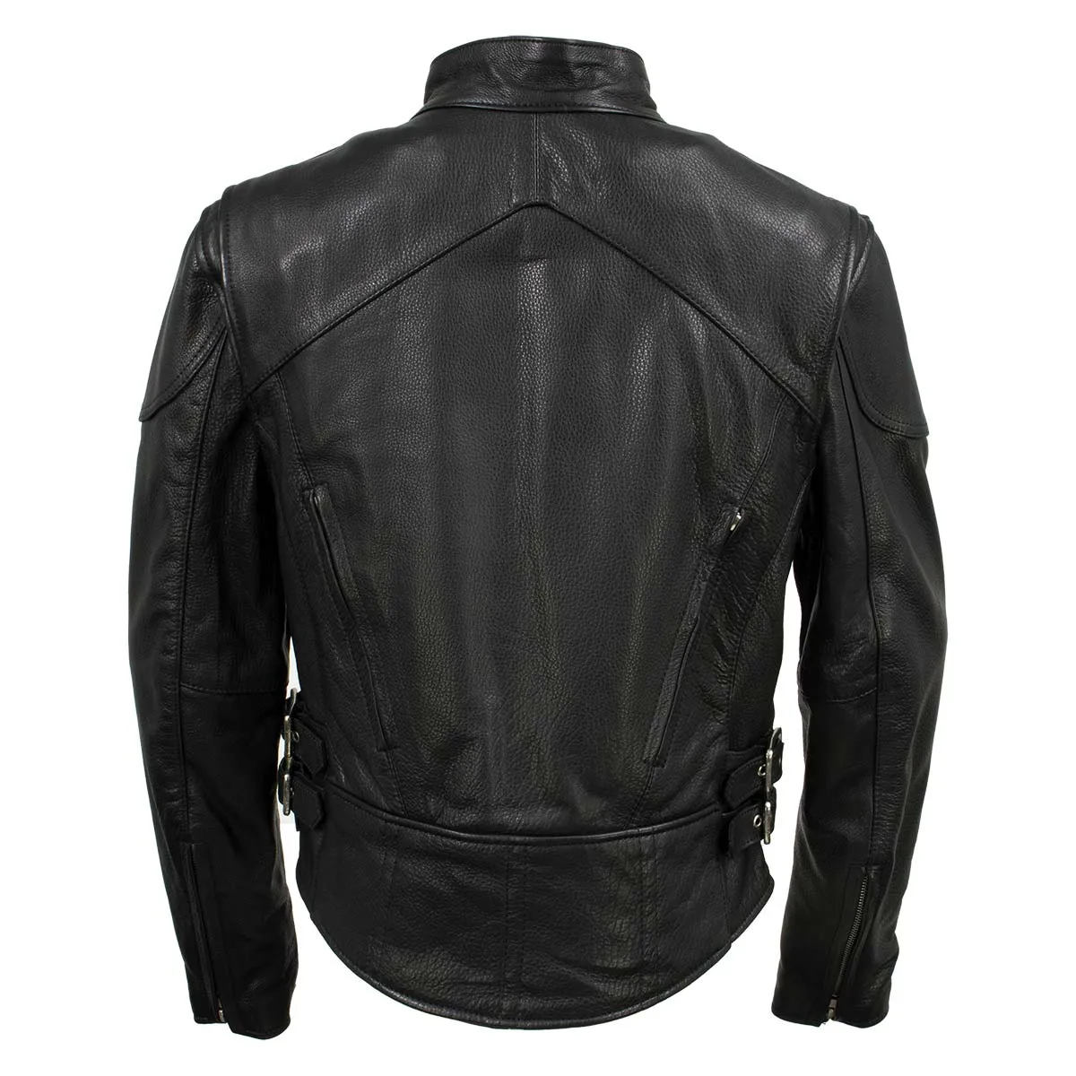 Milwaukee Leather USA MADE MLJKL5001 Women's Black 'Foxy' Premium Motorcycle Leather Jacket with Vents