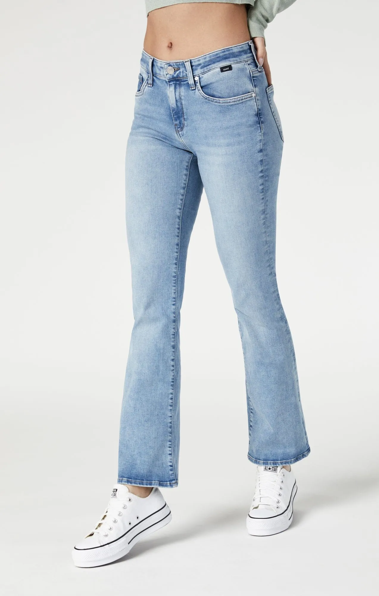 MOLLY BOOTCUT IN LIGHT FEATHER BLUE