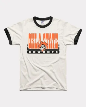 OSU Cowboys 70s White & Black Unisex Ringer