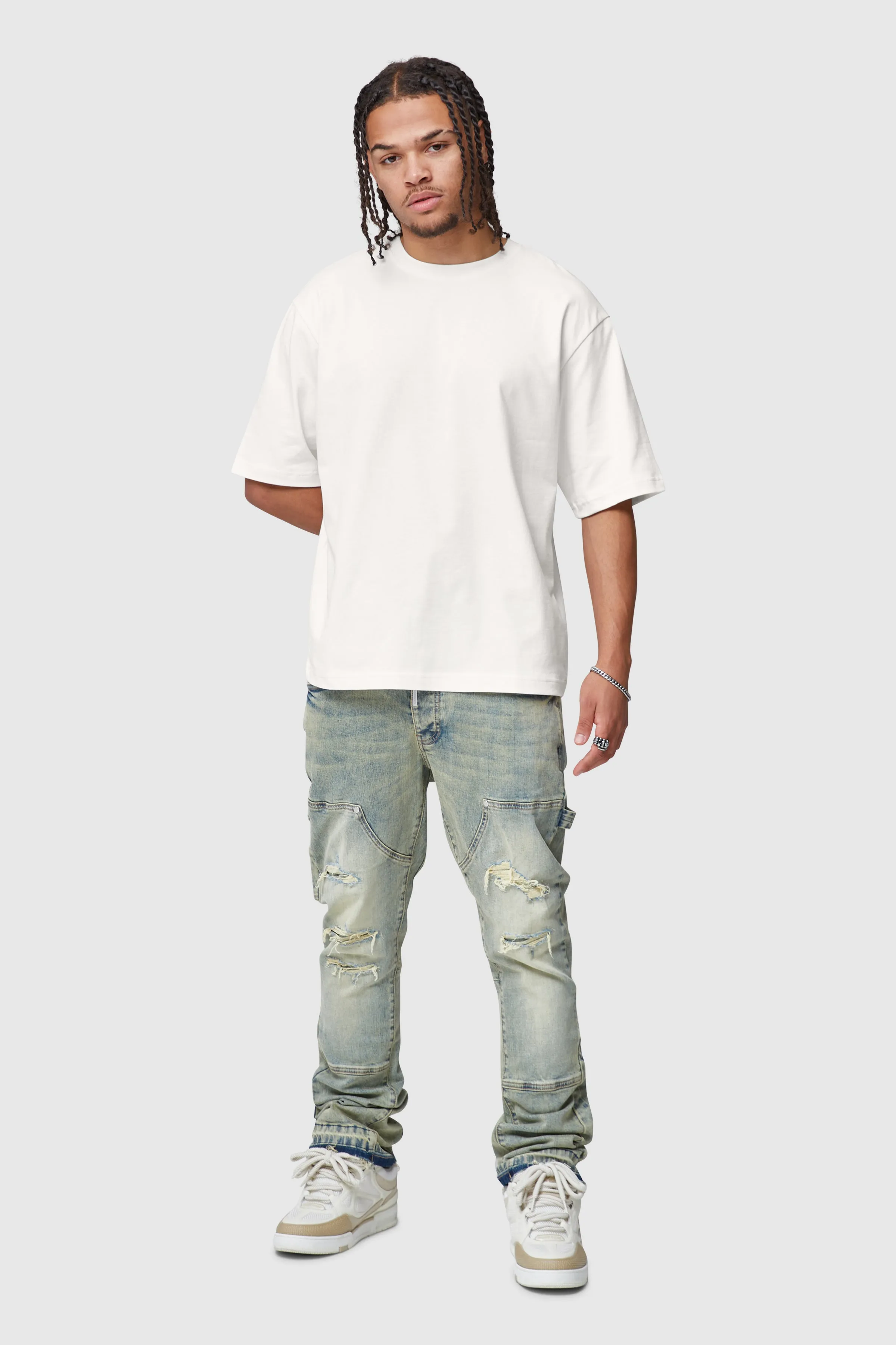 OVERSIZED BASIC TEE - OFF WHITE