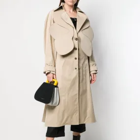 Poly Cotton Beige Trench Coat