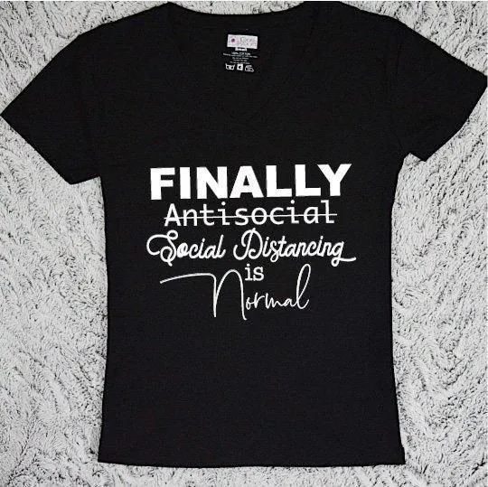 Social Distancing Antisocial T-Shirt