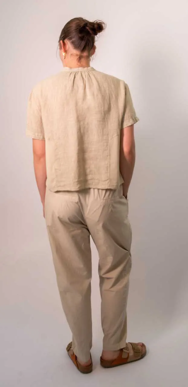 Transit Par Such Cotton Slim pant in Sand